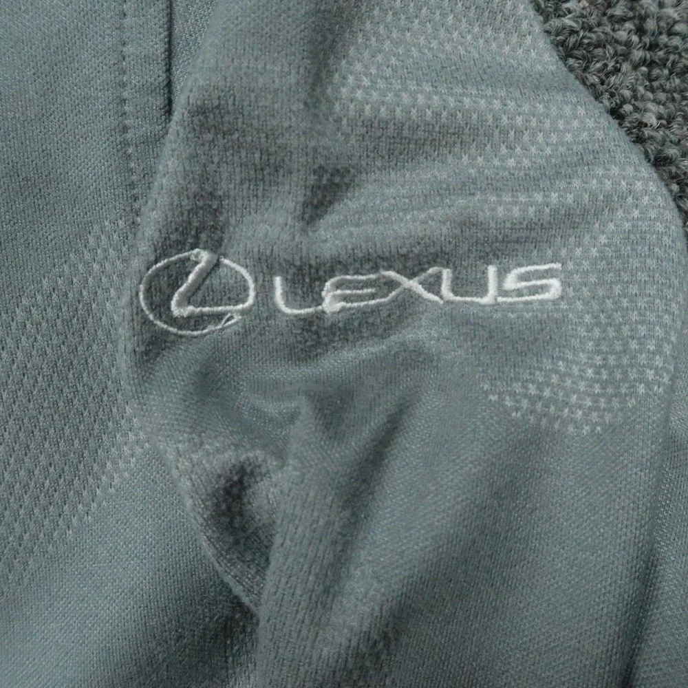 Peter Millar Pullover Mens Large Gray Perth Camo Jacquard Performance 1/4 Zip
